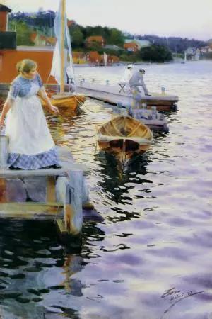 In the Twilight by Anders Zorn Oil Painting