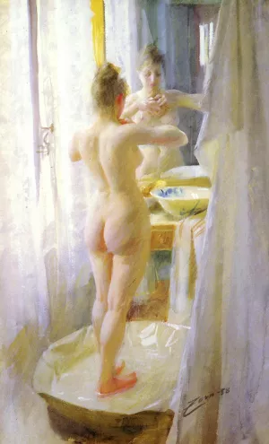 Le Tub by Anders Zorn - Oil Painting Reproduction