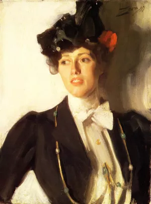 Martha Dana by Anders Zorn - Oil Painting Reproduction