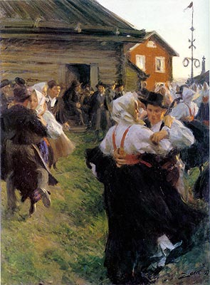 Main Product Photo of Midsummer Dance Painting by Anders Zorn