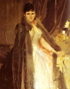 Mrs. Symons by Anders Zorn - Oil Painting Reproduction