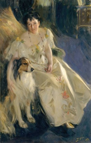 Mrs. Walter Rathbone Bacon by Anders Zorn Oil Painting