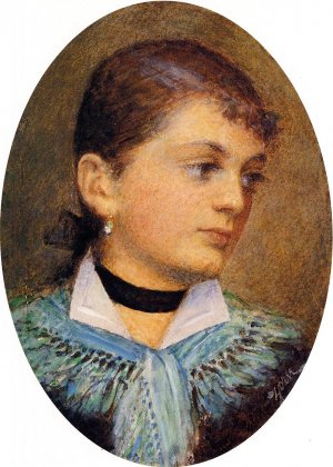 Portrait of Agusta Holzer by Anders Zorn Oil Painting