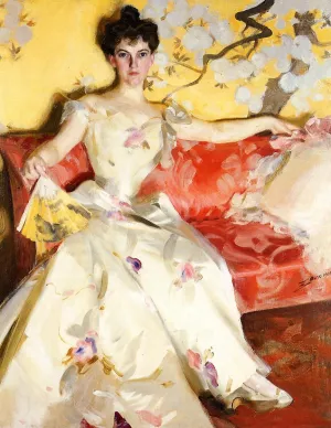 Portrait of Elizabeth Sherman Cameron by Anders Zorn Oil Painting