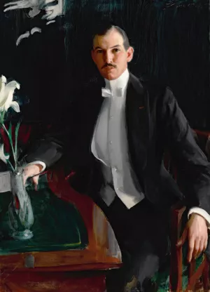 Portrait Of Harald Bildt by Anders Zorn Oil Painting