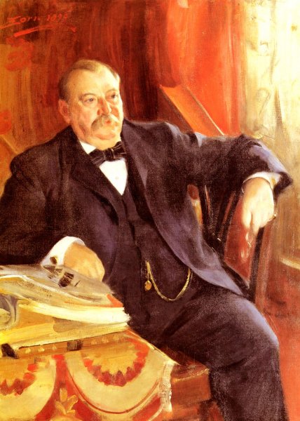 Main Product Photo of President Grover Cleveland Painting by Anders Zorn
