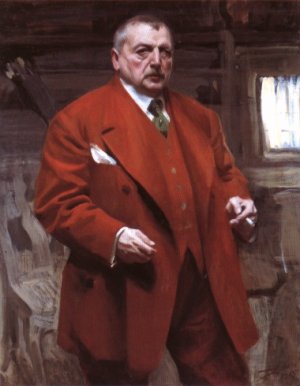 Sjaelvportratt I Rutt by Anders Zorn Oil Painting