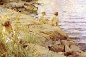Ute by Anders Zorn - Oil Painting Reproduction