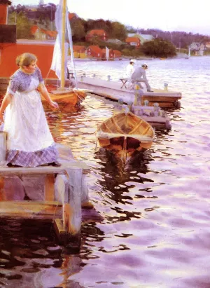 Vagskvalp by Anders Zorn - Oil Painting Reproduction