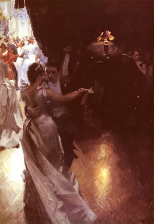 Valsen by Anders Zorn - Oil Painting Reproduction