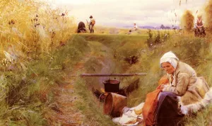 Vart Dagliga Brod Oil painting by Anders Zorn