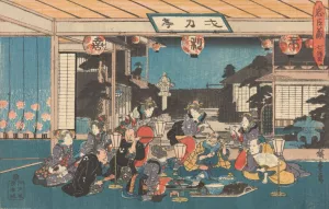 Act VII by Ando Hiroshige Oil Painting