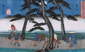 Akasaka by Ando Hiroshige Oil Painting
