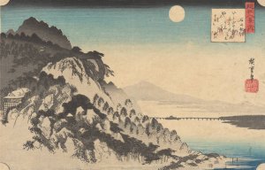 Autumn Moon at Ishiyama Oil painting by Ando Hiroshige