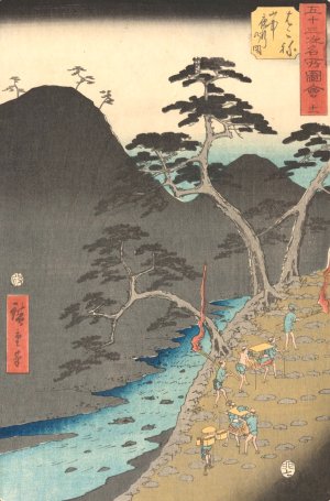 Hakone by Ando Hiroshige Oil Painting
