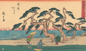 Hamamatsu by Ando Hiroshige Oil Painting