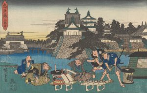 Invitation to Hara Kiri by Ando Hiroshige Oil Painting