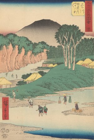Kakegawa by Ando Hiroshige Oil Painting