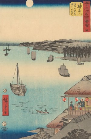 Kanagawa by Ando Hiroshige Oil Painting
