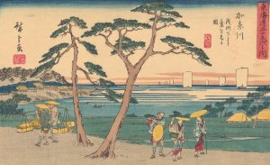 Kanagawa Oil painting by Ando Hiroshige