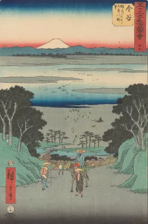 Kanaya by Ando Hiroshige Oil Painting