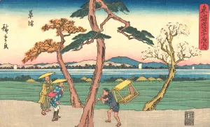 Kusatsu by Ando Hiroshige Oil Painting