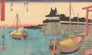 Kuwana Oil painting by Ando Hiroshige