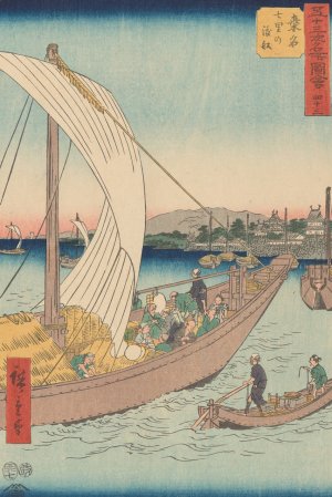 Kuwana Oil painting by Ando Hiroshige
