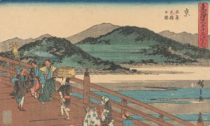 Kyoto by Ando Hiroshige Oil Painting