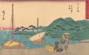 Maisaka by Ando Hiroshige Oil Painting