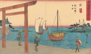 Miya by Ando Hiroshige Oil Painting