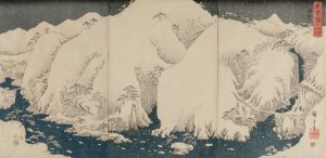 Mountain and River on the Kiso Road by Ando Hiroshige Oil Painting