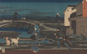 Night Attack from the Chushingura by Ando Hiroshige Oil Painting