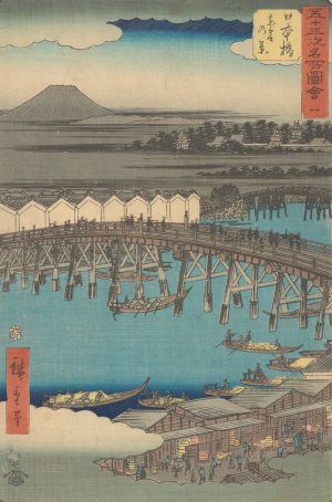 Nihonbashi by Ando Hiroshige Oil Painting