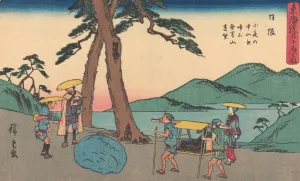 Nissaka by Ando Hiroshige Oil Painting