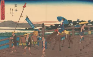Okazaki Oil painting by Ando Hiroshige