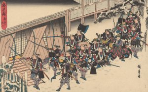 Presenting the Sword Oil painting by Ando Hiroshige