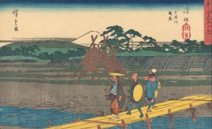 Shimada by Ando Hiroshige Oil Painting