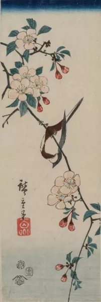 Small Bird by Ando Hiroshige Oil Painting