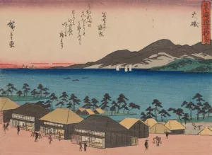 Tokaido gojusantsugi, Pl.09 by Ando Hiroshige Oil Painting