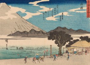 Tokaido gojusantsugi, Pl.13 by Ando Hiroshige Oil Painting