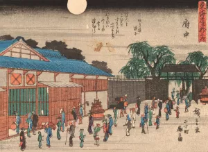 Tokaido gojusantsugi, Pl.20 by Ando Hiroshige Oil Painting