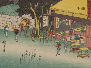Tokaido gojusantsugi, Pl.21 by Ando Hiroshige Oil Painting