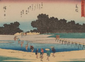 Tokaido gojusantsugi, Pl.23 by Ando Hiroshige Oil Painting