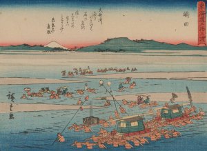 Tokaido gojusantsugi, Pl.24 by Ando Hiroshige Oil Painting