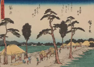 Tokaido gojusantsugi, Pl.28 Oil painting by Ando Hiroshige