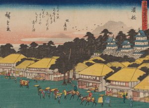 Tokaido gojusantsugi, Pl.30 by Ando Hiroshige Oil Painting