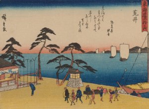 Tokaido gojusantsugi, Pl.32 by Ando Hiroshige Oil Painting