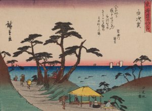 Tokaido gojusantsugi, Pl.33 by Ando Hiroshige Oil Painting