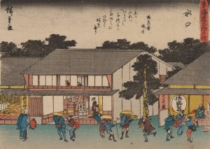 Tokaido gojusantsugi, Pl.51 by Ando Hiroshige Oil Painting